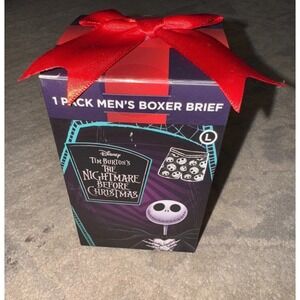 Disney Nightmare Before Christmas Boxer Brief Mens Sz Large Jack Skellington New